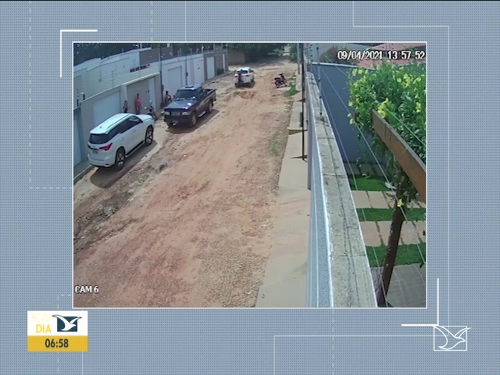 Caminhonete furtada em Balsas  — Foto: Reprodução/TV Mirante 