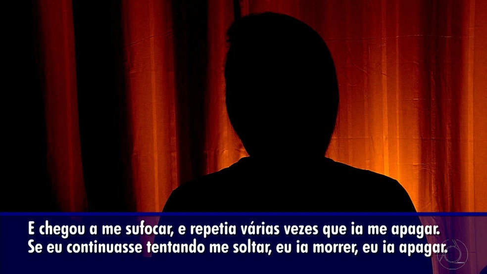 Mulher relata ter sido vítima de violências dentro de um relacionamento abusivo, em João Pessoa — Foto: Reprodução/TV Cabo Branco