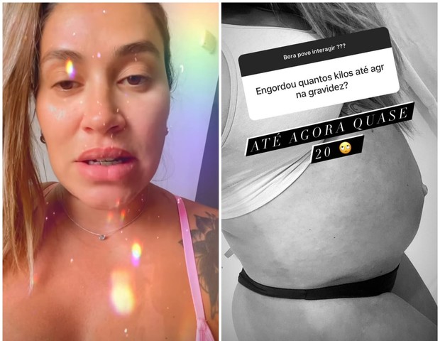 Dani Bolina exibe barrigão de gravidez e diz que engordou: (Foto: Instagram)