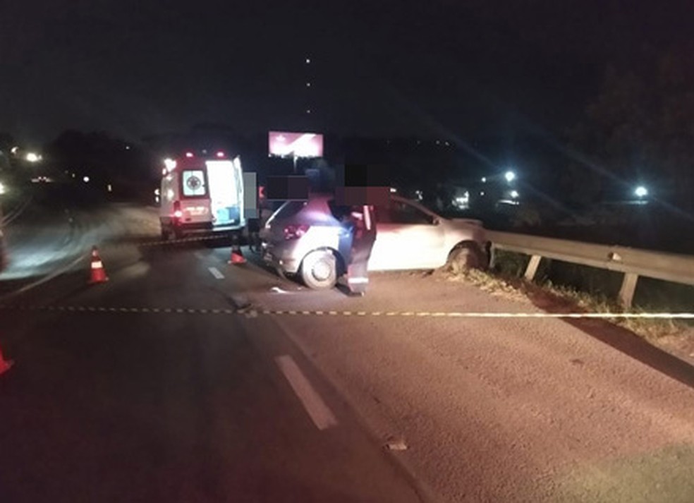 Motorista de aplicativo foi encontrado morto na ERS-122, em Farroupilha — Foto: Batalhão Rodoviário da Brigada Militar/Divulgação