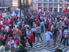 Manifestantes protestam contra o impeachment no Rio Grande do Sul