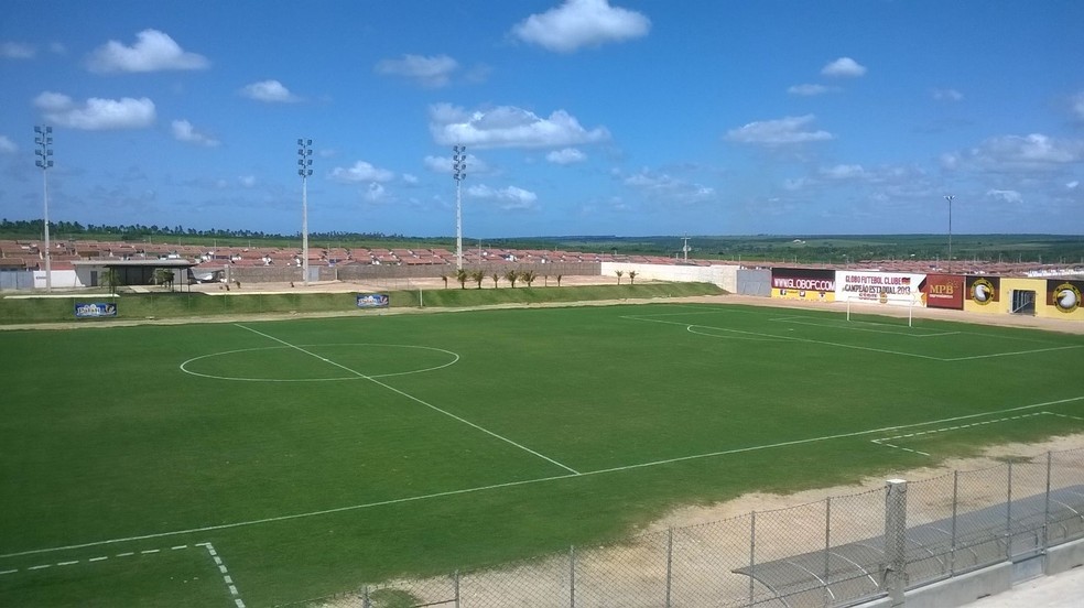 Estádio Barretão está interditado (Foto: Osmar Rios)
