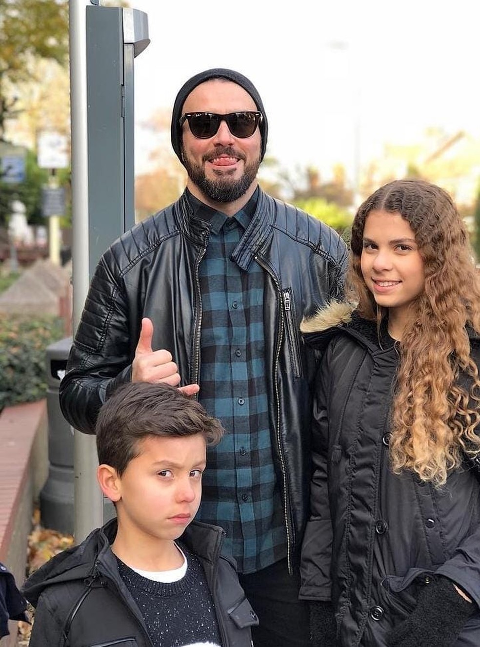 Marcelo Lima, pai de João Marcelo e de Maria Clara. A família vive em Londres — Foto: Arquivo pessoal