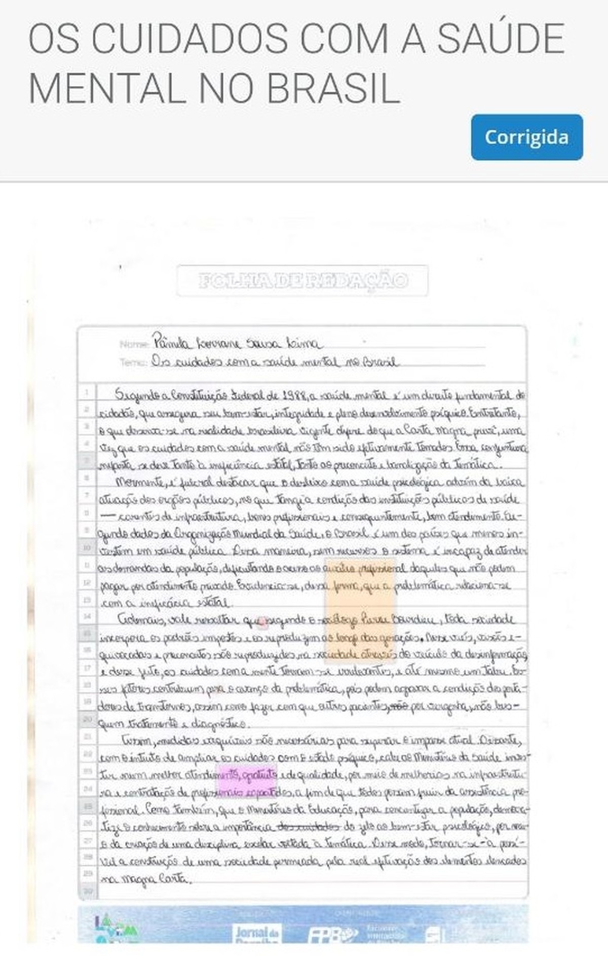 Enem No Texto Ii Verifica Se Que O Autor Utiliza