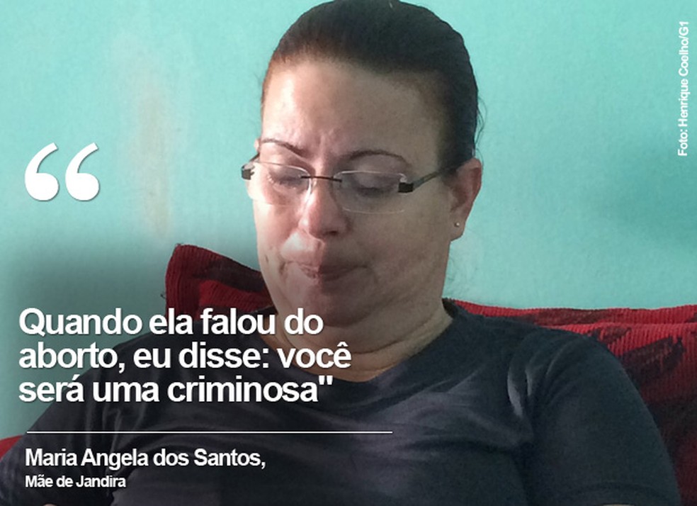Maria Angela dos Santos, MÃ£e de Jandira, em entrevista ao G1 em 2015 (Foto: Henrique Coelho/G1)
