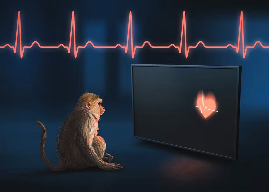Macacos percebem os próprios batimentos cardíacos - e isso pode ajudar a entender a mente humana (Foto: Matthew Verdolivo/ UC Davis)