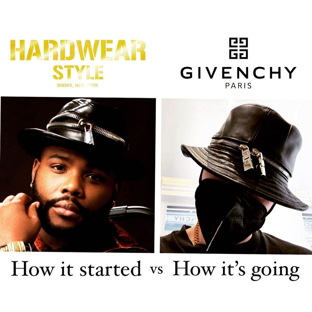 Post da marca de K. Tyson Perez sobre imitação de diretor criativo da Givenchy (Foto: Instagram)