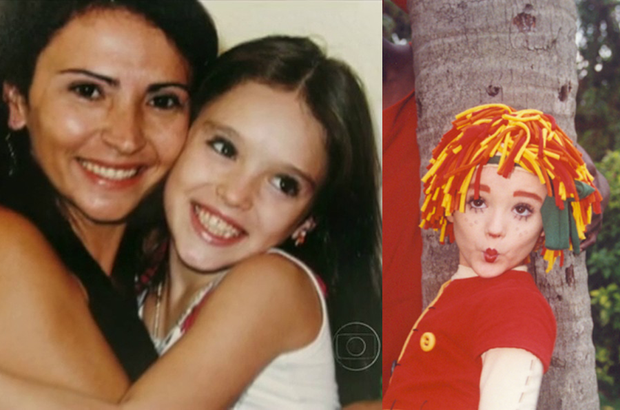 À esquerda, Isabele Drummond com a mãe (Foto: Globo) À esquerda, Isabele Drummond com a mãe (Foto: Globo)