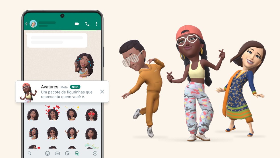 WhatsApp libera recurso para usuários criarem seus próprios avatares — Foto: Divulgação/WhatsApp