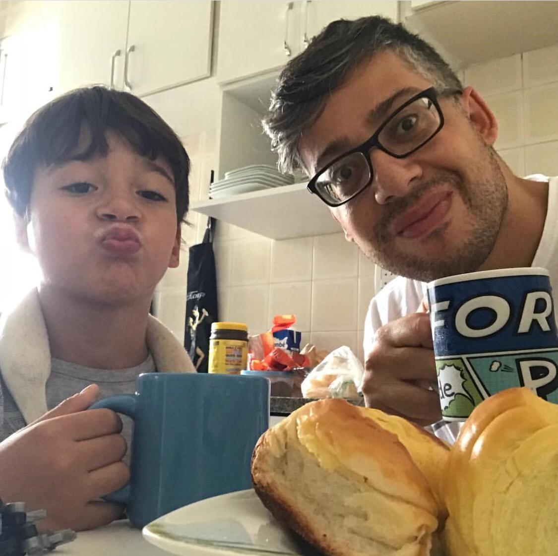 Bruno e o filho Samuel (Foto: Reprodução Instagram)