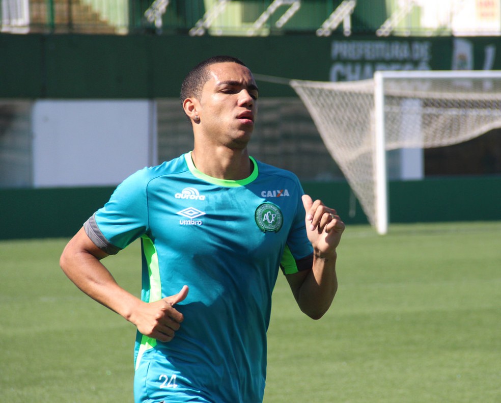 Tiaguinho morreu no acidente aéreo — Foto: Cleberson Silva/Chapecoense