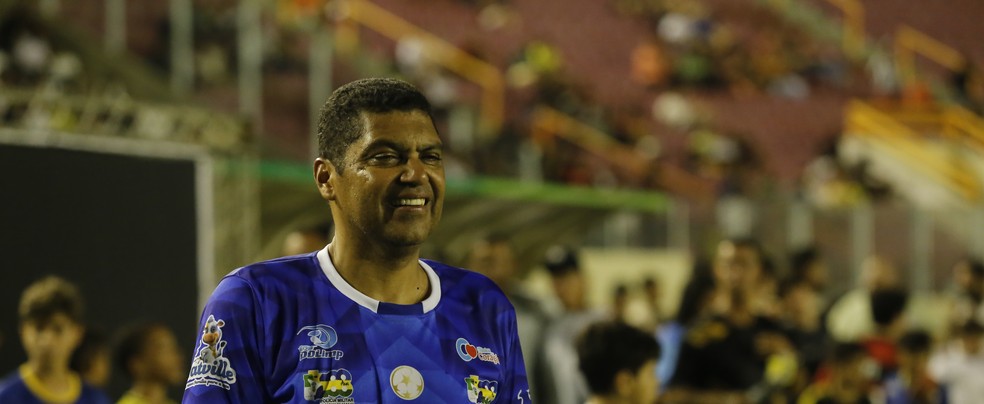 Narciso não balançou as redes em Jogo das Estrelas em Aracaju — Foto: Osmar Rios