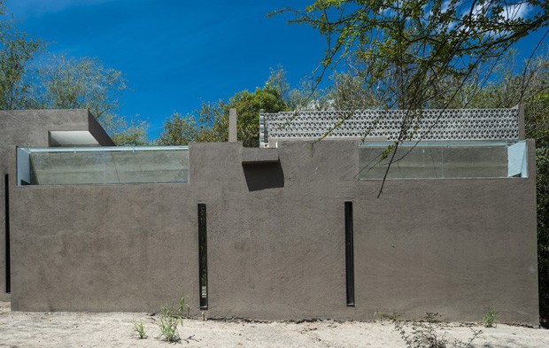 Casa de campo de concreto, no México (Foto: Luis Gordoa / divulgação)