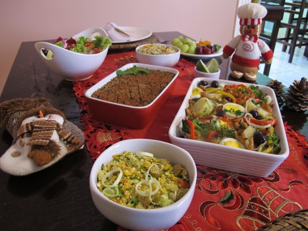 Ceia vegetariana é opção mais saúdavel para o Natal (Foto: Mariane Rossi/G1)