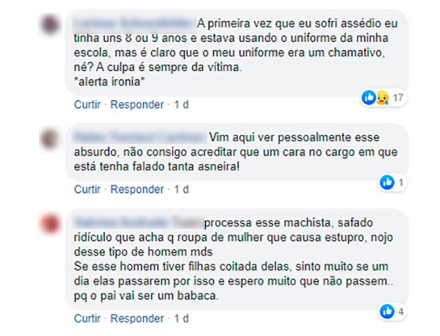 Internautas reclamam de comentários machistas do deputado Jessé Lopes, do PSL-SC (Foto: Reprodução/Facebook)
