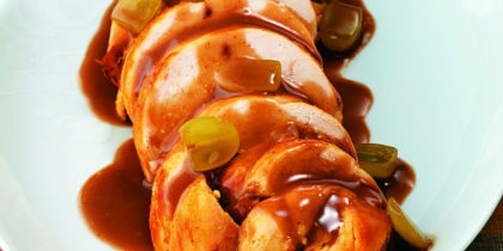 Resultado de imagem para peito de chester ao molho de uvas