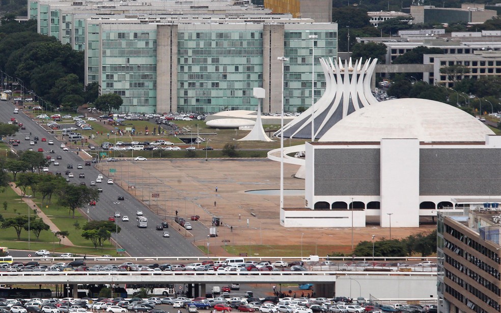 Visão aérea do Plano Piloto, em Brasília (Foto: Toninho Tavares/Agência Brasília)