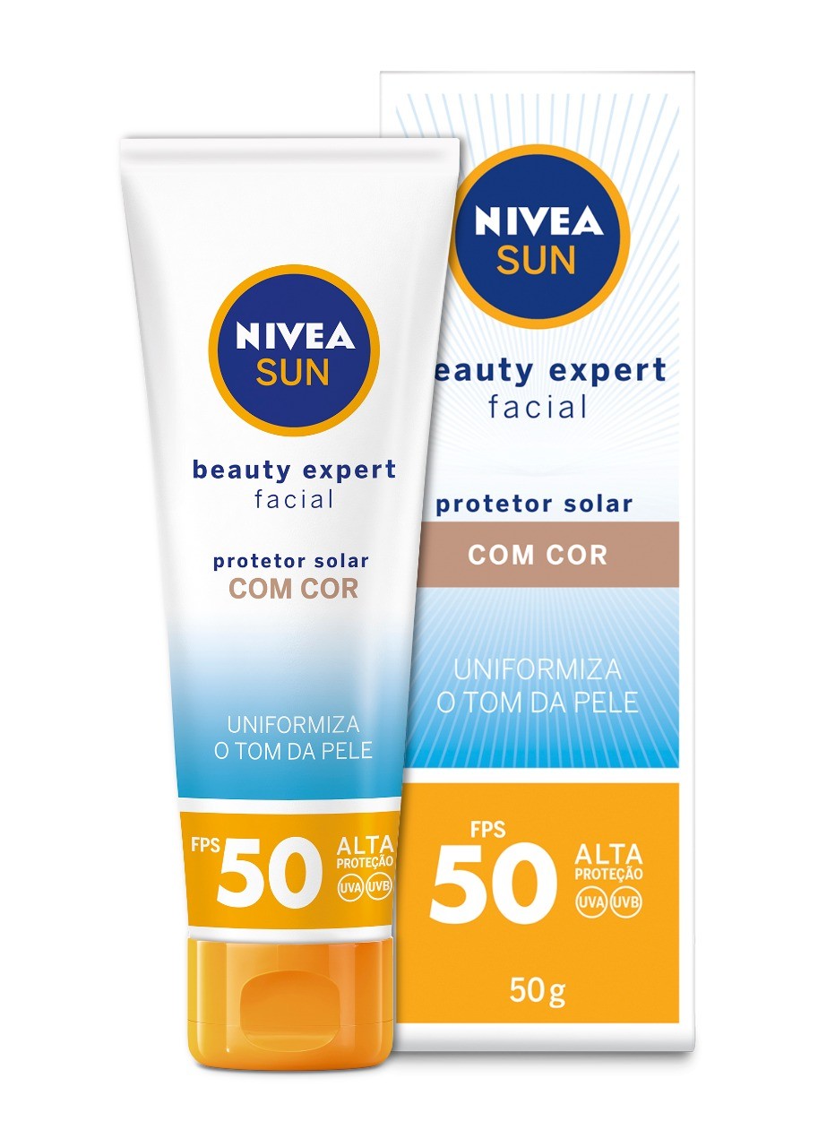 Protetor Facial Com Cor Sun Beauty Expert, Nivea, R$ 49,99 (Foto: divulgação)