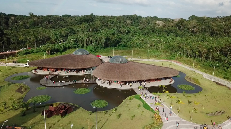 Vista aérea do Parque Estadual do Utinga Camillo Vianna.  — Foto: Divulgação / Parque do Utinga