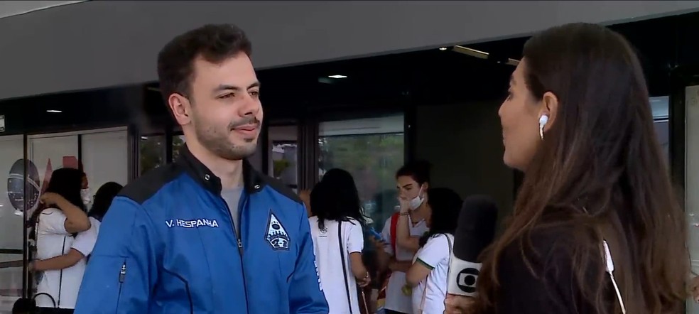 Primeiro brasileiro a realizar viagem de turismo espacial visita São Luís — Foto: Reprodução/TV Mirante