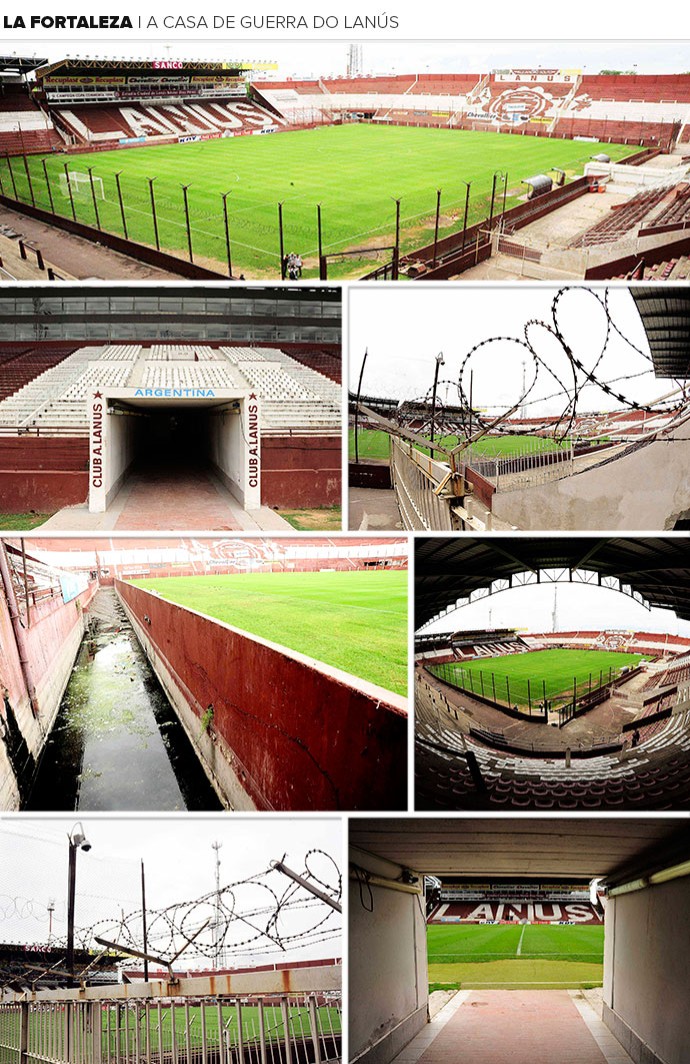 Mosaico estádio Lanús fortaleza (Foto: Marcos Ribolli / Globoesporte.com) Mosaico estádio Lanús fortaleza (Foto: Marcos Ribolli / Globoesporte.com)