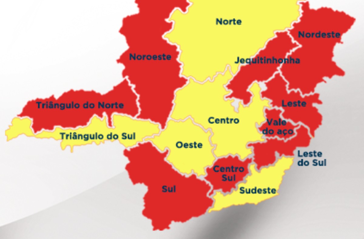 Macrorregião Sudeste avança para a Onda Amarela do 'Minas Consciente' e ...
