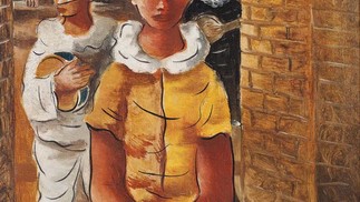 A pintura 'Pierrot, Arlequim e Colombina', de Di Cavalcanti — Foto: Divulgação