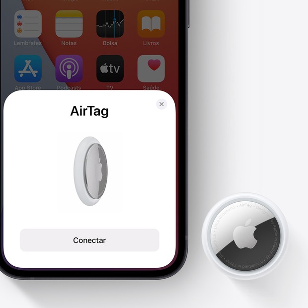 Seus objetos aparecem no app Buscar, onde você também pode localizar seus aparelhos Apple e acompanhar sua família e amigos (Foto: Divulgação/ Apple)