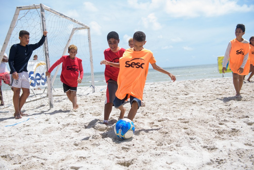 Jogos e atividades de recreação fazem parte da programação do Sesc Verão, no Grande Recife — Foto: Leonardo Vidal/Divulgação