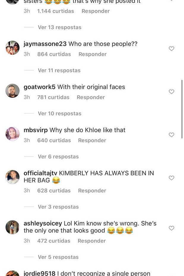 Internautas comentam diferenças estéticas em foto antiga postada por Kim Kardashian (Foto: Reprodução/ Instagram)