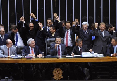 Plenário da Câmara durante votação (Foto: Luis Macedo)