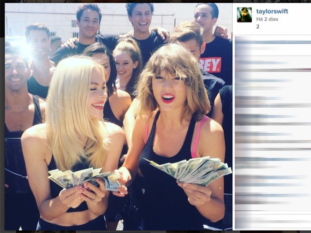 Taylor Swift participa do desafio do balde de gelo (Foto: Reprodução/Instagram)