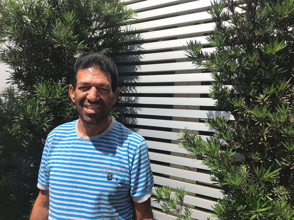Seu Luiz passou pelo procedimento em setembro deste ano no HC de Botucatu — Foto: Arquivo pessoal