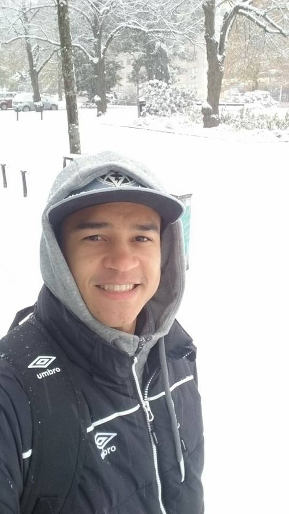 Stênio Garcia convive com as baixas temperaturas no país da Escandinávia (Foto: Reprodução/Facebook)
