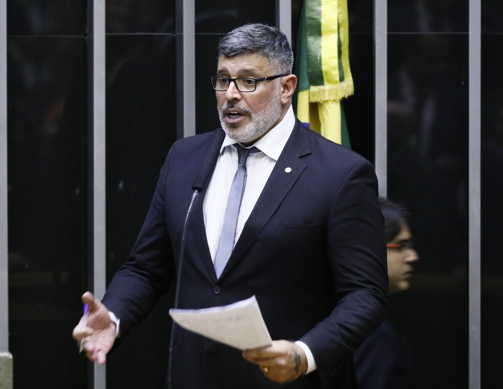 O deputado federal, Alexandre Frota (PSDB-SP) durante discurso no plenário da Câmara — Foto: Luis Macedo/Câmara dos Deputados