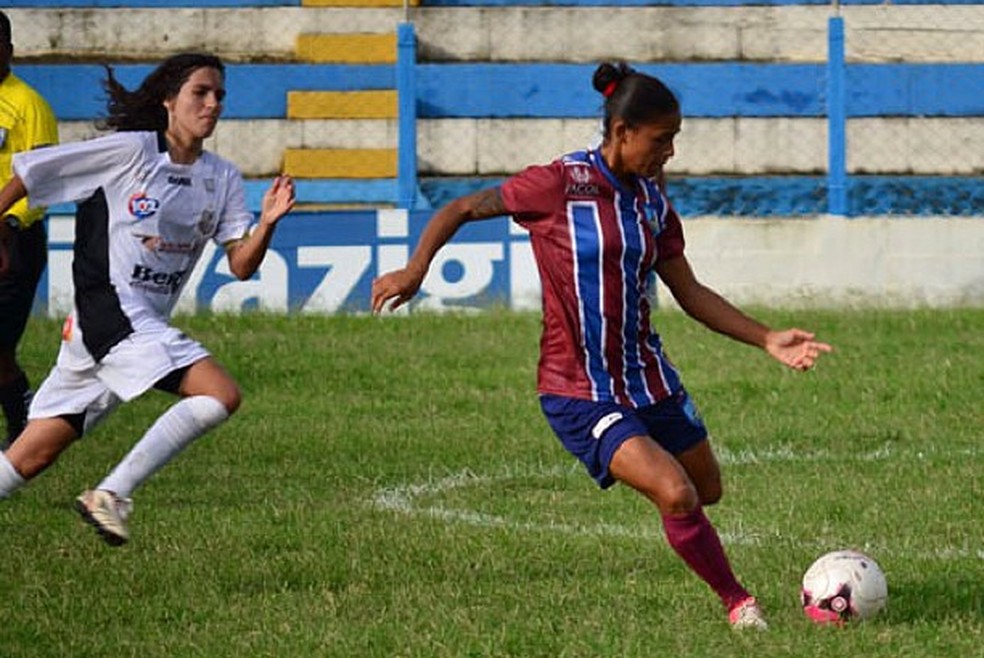 Maria Alves no Vitória das Tabocas (PE), time que disputou e sediou a Libertadores de 2012 — Foto: Reprodução/Instagram