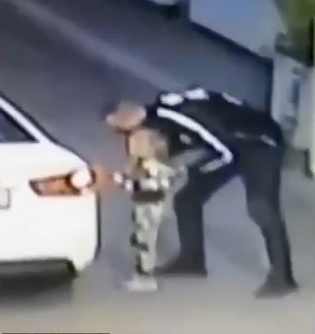 Vídeo de câmera de segurança mostrou o momento em que Elizaveta foi raptada (Foto: Reprodução)