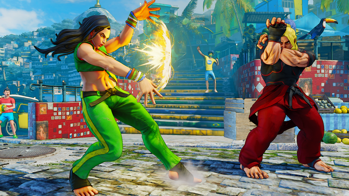 Street Fighter 5: projétil de Laura Thunder Clap é útil para confundir adversários (Divulgação/Capcom)