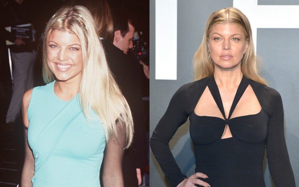Fergie em 1999 e em 2016 (Foto: Getty Images)