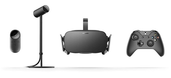 Caixa do Oculus Rift vem com headset, sensor, controle de Xbox One e Oculus Remote (Foto: Divulgação/Oculus VR)