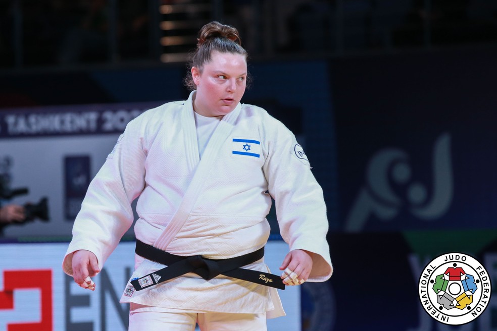 Raz Hershko na disputa do bronze — Foto: IJF