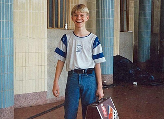 Michel Teló em sua adolescência no Mato Grosso do Sul (Foto: Arquivo Pessoal)