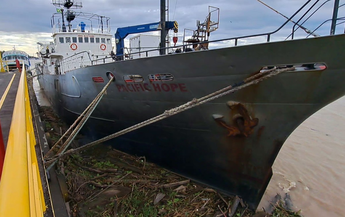 Navio está apreendido no interior do AM desde agosto de 2022 por descumprir normas sanitárias | Amazonas