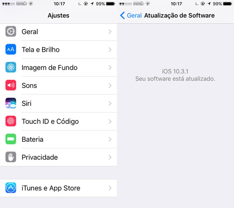 Todos os aparelhos da Apple recebem atualização do iOS ao mesmo tempo (Foto: Reprodução/Pedro Cardoso)