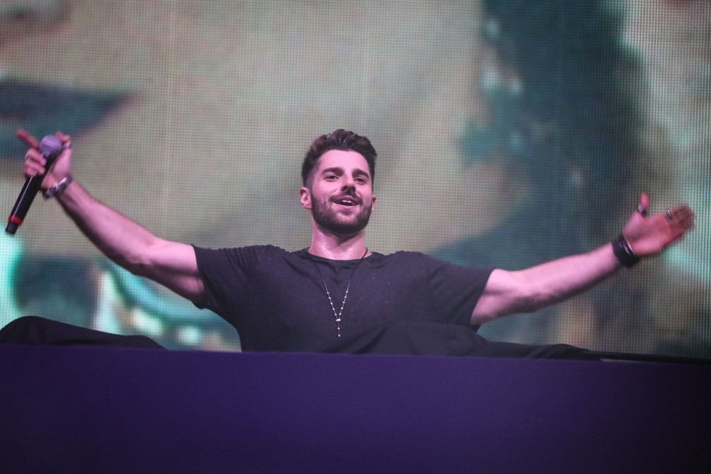 O DJ Alok se apresenta no palco Perry do Lollapalooza Brasil 2018 (Foto: Fábio Tito/G1)