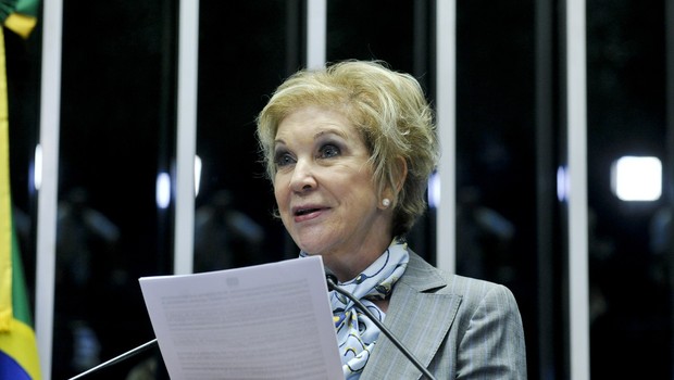 Marta Suplicy fala no Senado (Foto: Pedro França/Agência Senado)