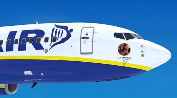 Simulação de como ficarão os aviões da Ryanair após o concurso (Foto: Divulgação)