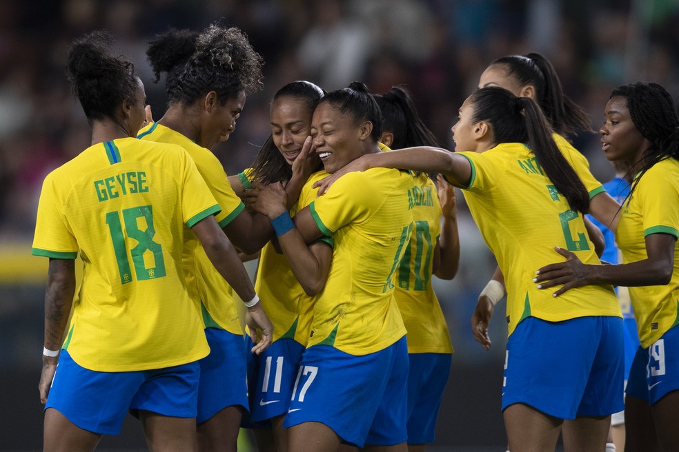Adriana gol Itália x Brasil seleção feminina — Foto: Thais Magalhães/CBF