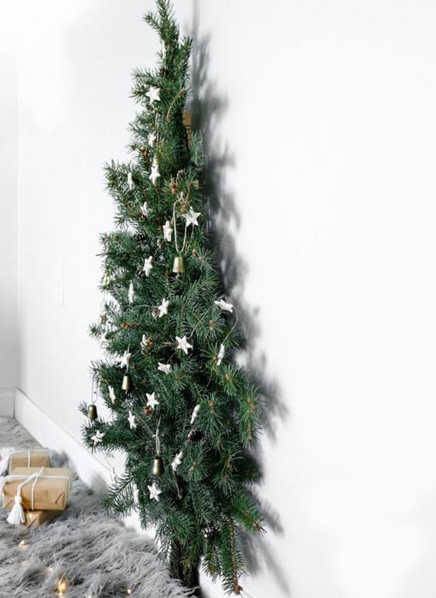 Árvore de Natal de parede (Foto: Pinterest/ Reprodução)