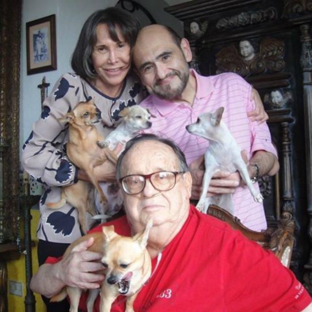 Florinda Meza, Edgar Vivár e Roberto Bolãnos (Foto: Reprodução/Twitter)